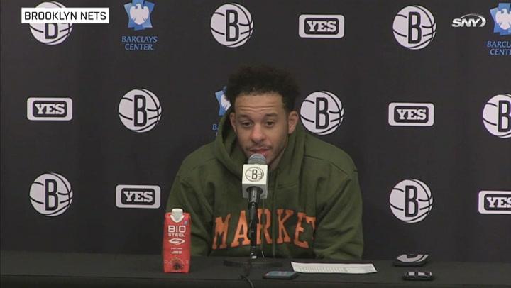 Nets vs Celtics: Seth Curry on Ben Simmons rumors, playing with Kyrie Irving again | Nets Post Game
