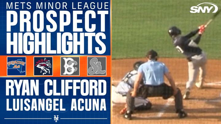 Mets prospects Ryan Clifford and Luisangel Acuna keep on raking for their respective teams