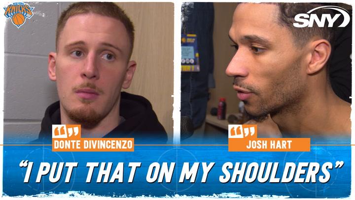 Josh Hart and Donte DiVincenzo after Game 4 loss: 'Knicks are going to respond'