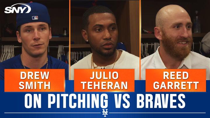 Drew Smith, Reed Garrett, and Julio Teheran on Mets' pitching effort in win over Braves