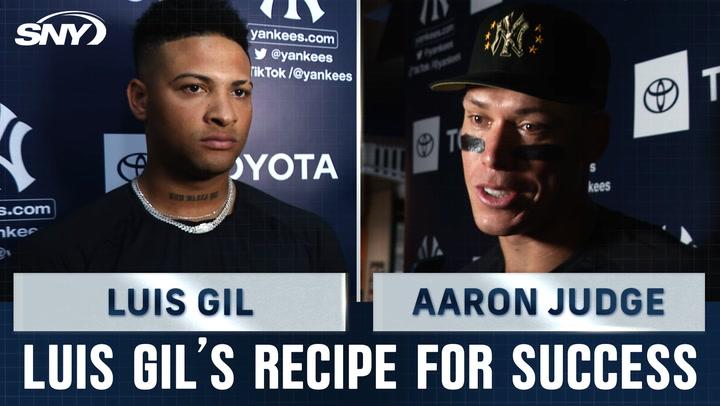 Luis Gil reflects on stellar start to his 2024 Yankees campaign, while Aaron Judge offers his perspective on Gil's success