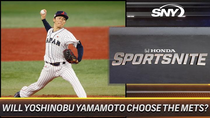 Steve Gelbs and Andy Martino discuss the latest on the Mets efforts to sign Yoshinobu Yamamoto | SportsNite