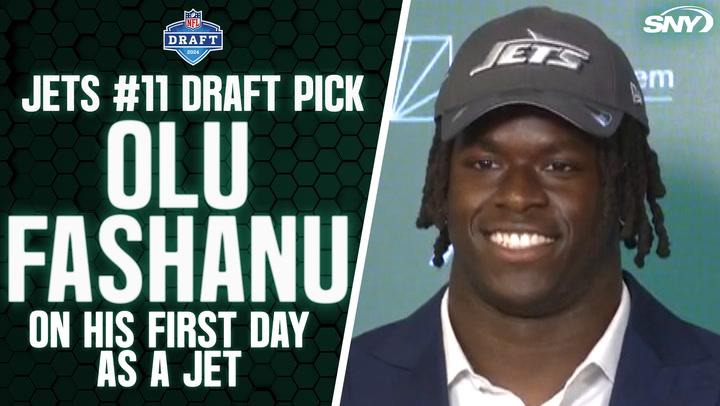 Jets draft pick Olu Fashanu says new teammate Tyron Smith is his 'football idol'