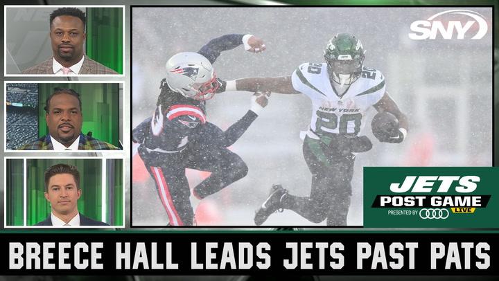 Bart Scott, Willie Colon, Connor Rogers and crew react to the Jets finally beating the Patriots | Jets Post Game Live