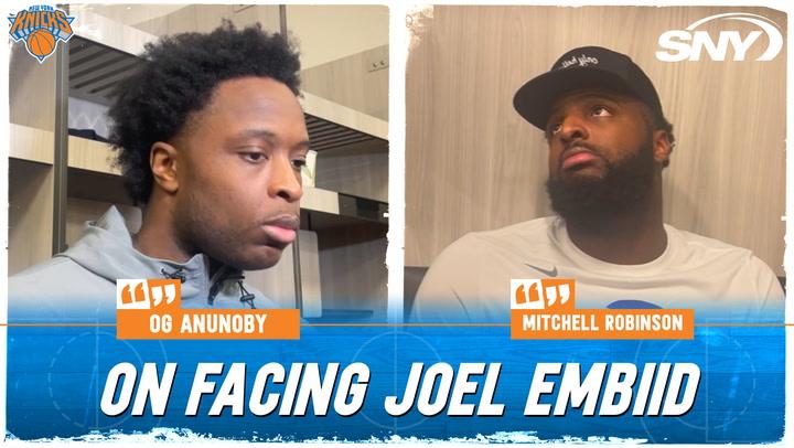 OG Anunoby and Mitchell Robinson on Knicks' grueling first-round matchup against Joel Embiid and 76ers