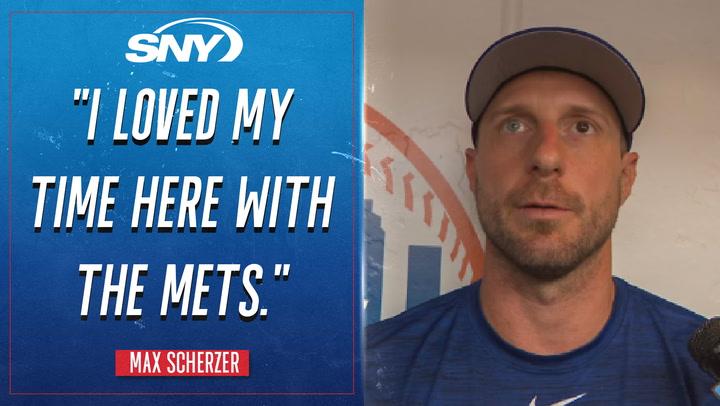Max Scherzer reflects on his time with the Mets during his first time back to Citi Field