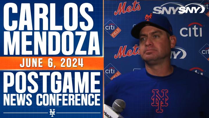 Carlos Mendoza on Mets sweep of Nationals, seeing results and gaining momentum