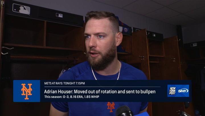 Mets pitcher Adrian Houser moved from rotation to bullpen