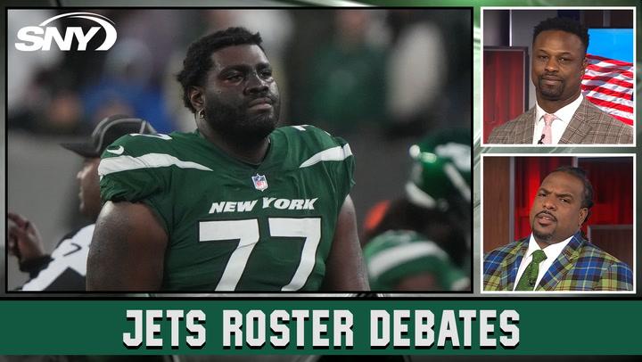 Bart Scott, Willie Colon, and crew debate if Jets should re-sign Bryce Huff and Mekhi Becton