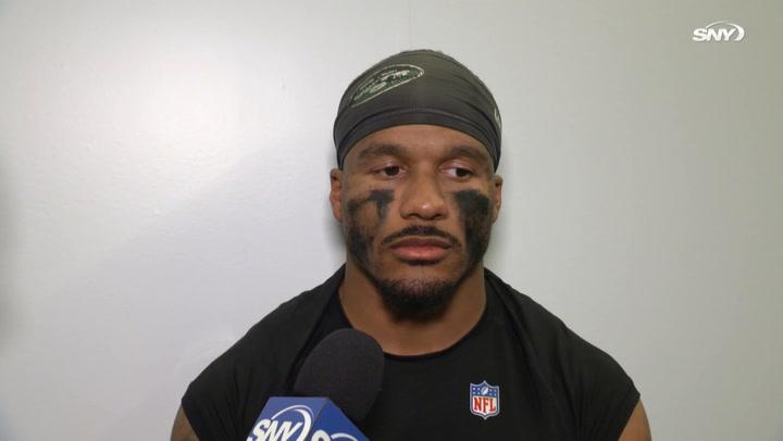 Michael Carter II talks frustration of Pick 6 getting called back | Jets Post Game