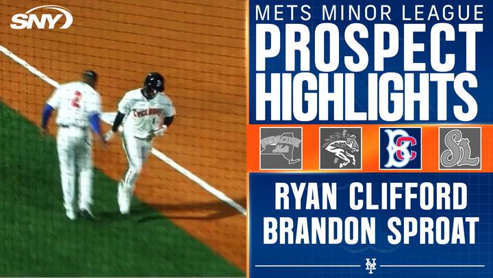 Mets prospects Ryan Clifford and Brandon Sproat go to work in Brooklyn