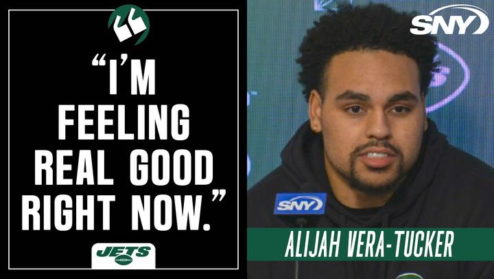 Alijah Vera-Tucker on his recovery, being ready for Week 1, and not playing in Denver next season