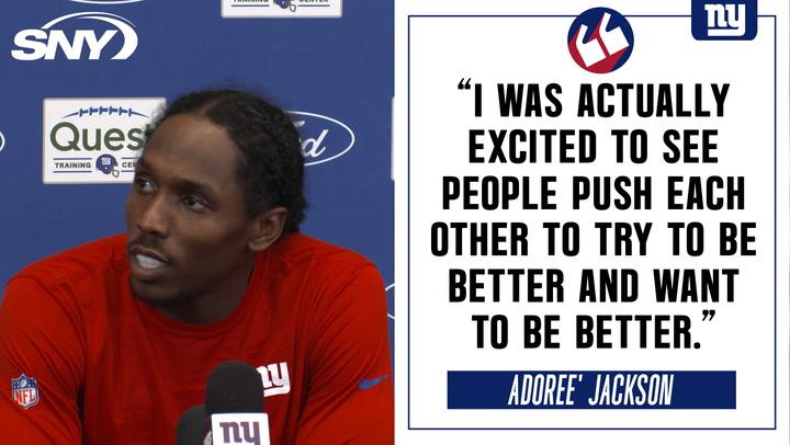 Adoree' Jackson on versatility as a player and how competition makes everybody better | Giants News Conference
