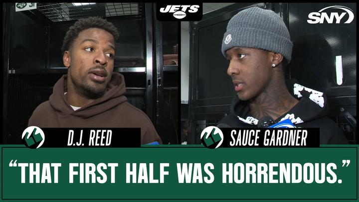 D.J. Reed and Sauce Gardner react to the Jets' loss to Cleveland: 'That first half was horrendous'