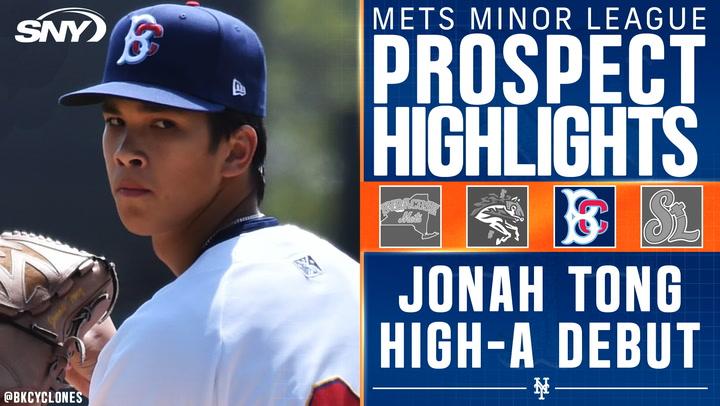 Mets prospect Jonah Tong strikes out seven in Brooklyn Cyclones debut