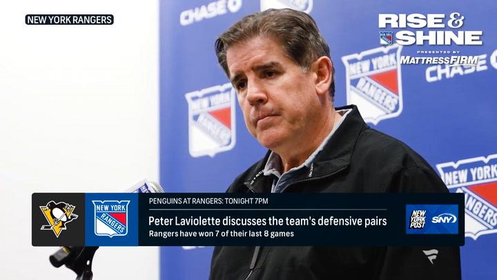Rangers discuss their winning momentum ahead of matchup vs Penguins