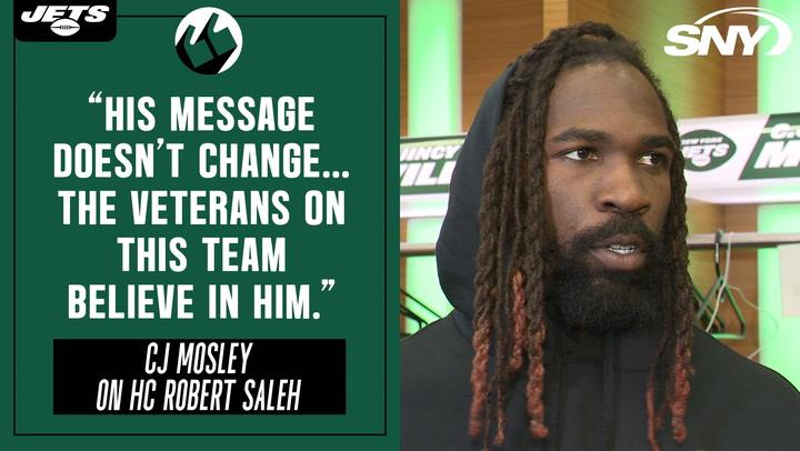 CJ Mosley gives his thoughts on Robert Saleh as the Jets' season approaches the end point