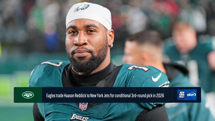 Jets acquire edge rusher Haason Reddick in trade with Eagles