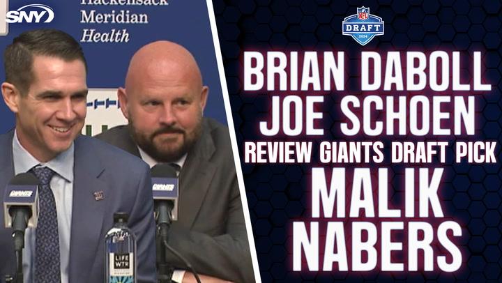 Giants' Brian Daboll and Joe Schoen share excitement in picking LSU WR Malik Nabers in NFL Draft