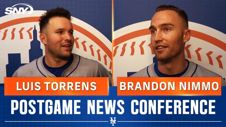 Luis Torrens and Brandon Nimmo on Mets ninth inning comeback, Torrens double play to end game