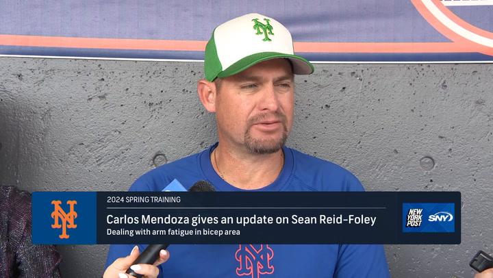 Carlos Mendoza has an update on Sean Reid-Foley’s injury
