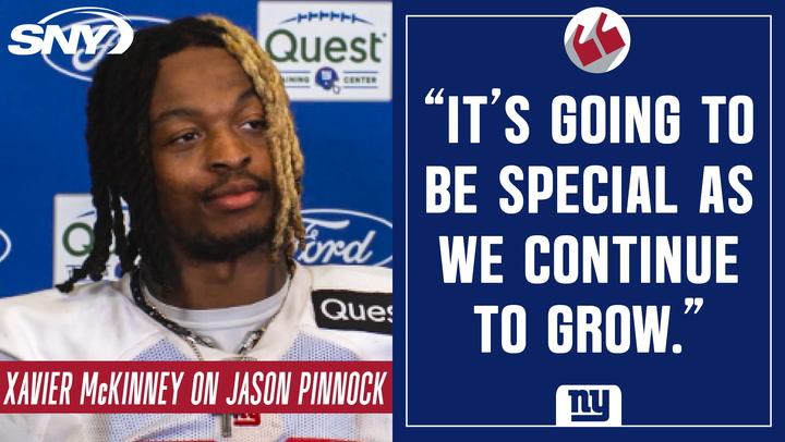 Xavier McKinney on playing alongside Jason Pinnock, rest of Giants secondary | Giants News Conference