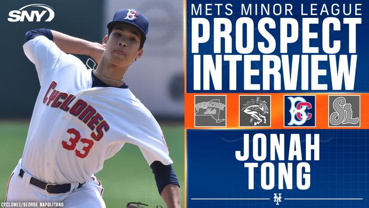 Mets prospect Jonah Tong talks pitching lab and his development in the organization