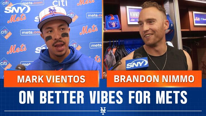 Mark Vientos and Brandon Nimmo on improved vibes following Mets 10-9 win over Diamondbacks