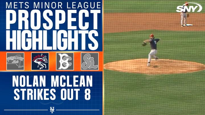 Mets two-way prospect Nolan McLean strikes out eight batters in start for Double-A Binghamton