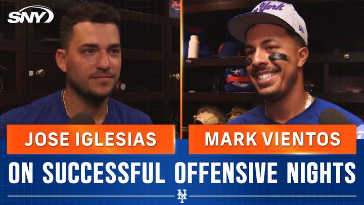 Mark Vientos and Jose Iglesias on having an offensive impact in Mets' win over Nationals