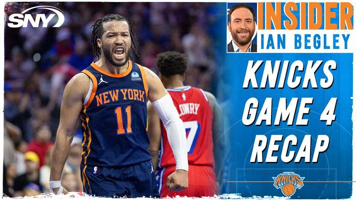 Ian Begley praises the defense of OG Anunoby and Precious Achiuwa on Joel Embiid in the Knicks Game 4 win
