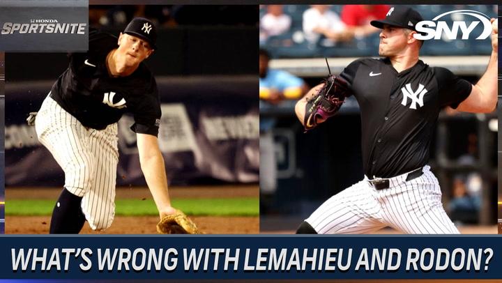 What's wrong with the Yankees' Carlos Rodon and DJ LeMahieu?  | SportsNite