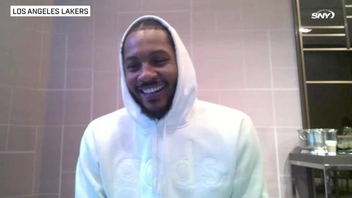 Carmelo Anthony on how Leon Rose has built Knicks | Lakers News Conference