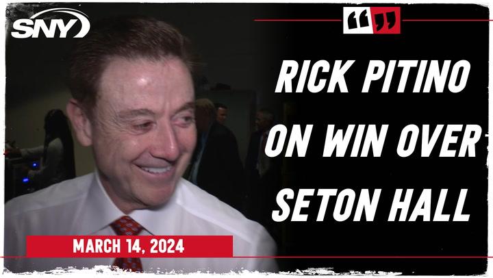 Rick Pitino on the importance of St. John's win over Seton Hall in the Big East Tournament