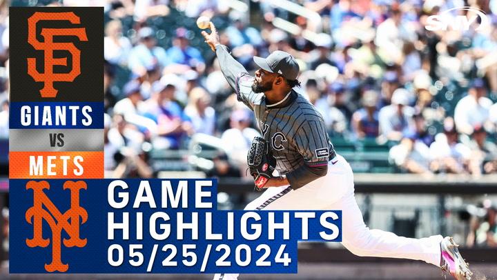 Mets vs Giants (5/25/2024) | NY Mets Highlights