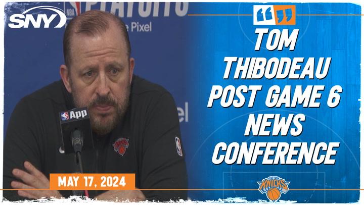 Tom Thibodeau comments on Knicks Game 6 loss to Pacers forcing seventh and deciding game