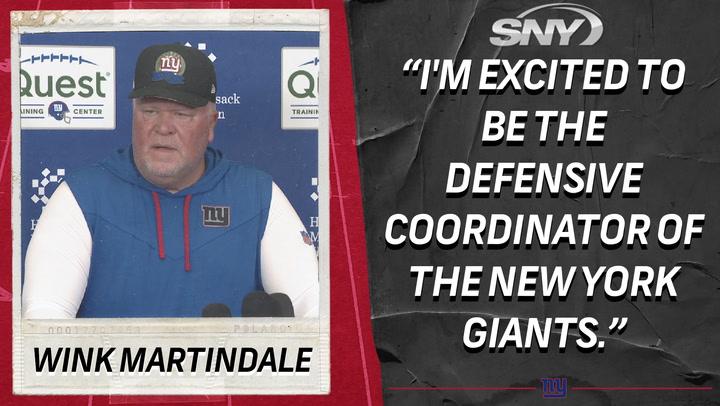 Wink Martindale talks about Deonte Banks and Bobby Okereke's early impact | Giants News Conference