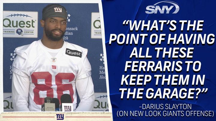 Darius Slayton says new-look Giants WR corps is a group of 'Ferraris' | Giants News Conference