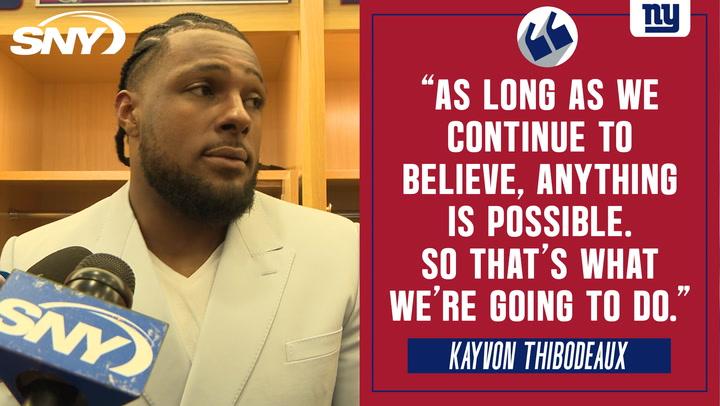 Kayvon Thibodeaux talks Giants' belief in playoff push after MNF win against the Packers