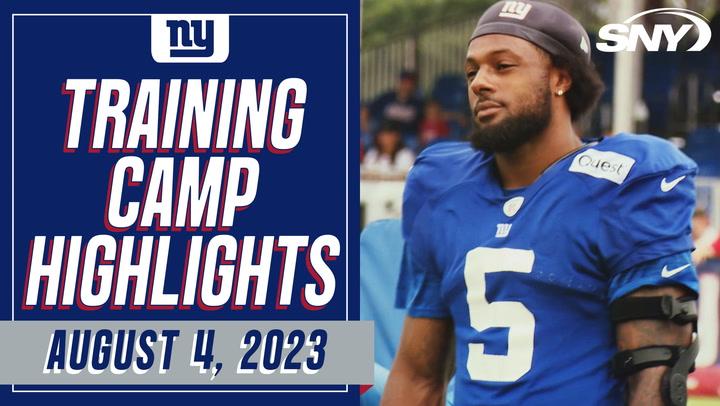 Check out Kayvon Thibodeaux putting in work on Friday at Giants camp, plus more looks at Daniel Jones and Saquon Barkley