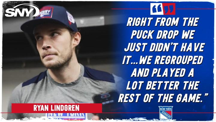 Ryan Lindgren on scoring game-winner in third period of Rangers' comeback win over Nashville