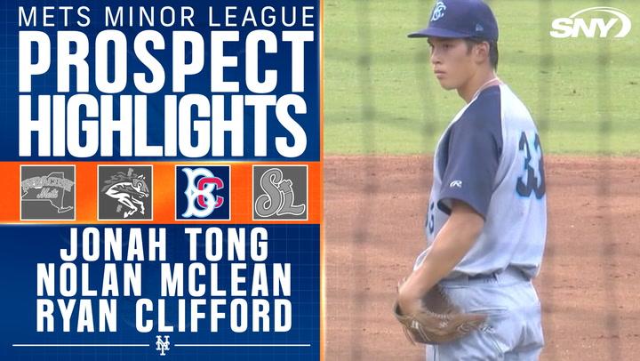 Mets pitching prospect Jonah Tong starts again for Brooklyn, Nolan McLean and Ryan Clifford stay hot at the plate