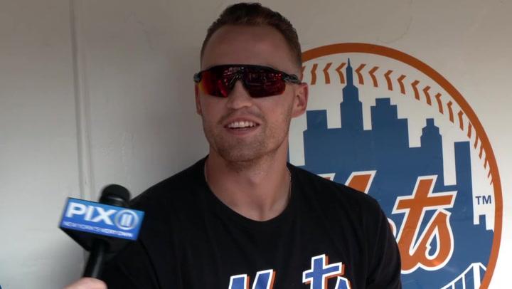 Brandon Nimmo on robbing 1st HR, hitting better vs lefties | Mets Pre Game