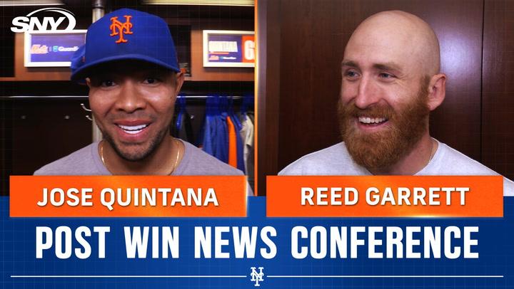 Jose Quintana, Reed Garrett recap dominant pitching performances in Mets' 11-inning win