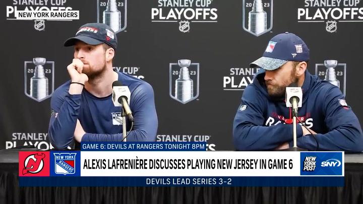 Gerard Gallant and the Rangers discuss facing elimination tonight at MSG