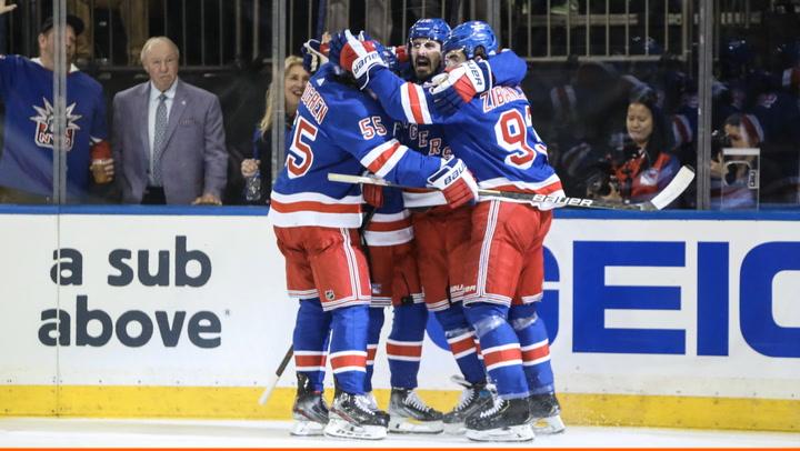 Coach Gallant and the Rangers discuss prep for Game 4 vs Devils