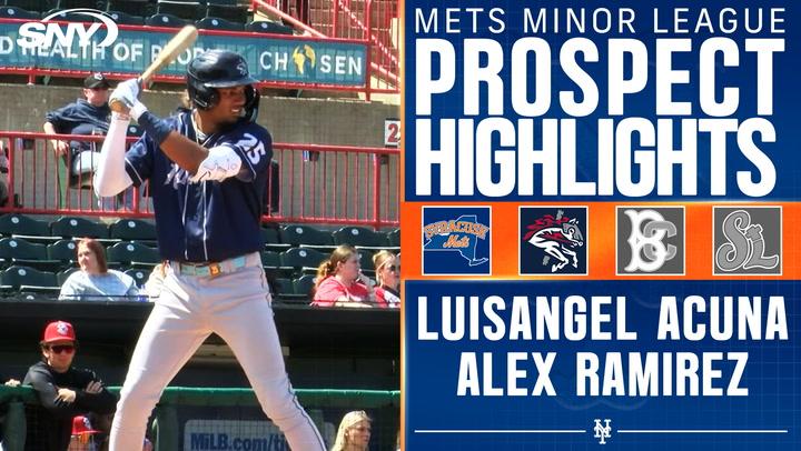 Luisangel Acuna and Alex Ramirez both get three hits for Mets minor league clubs