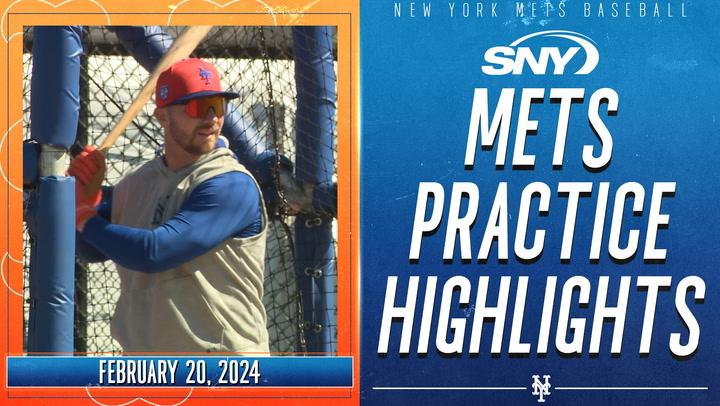 Pete Alonso, Jeff McNeil take BP, David Wright signs autographs at Mets spring training
