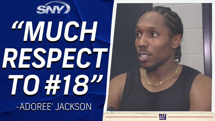 Giants CB Adoree' Jackson on shutting down Justin Jefferson: 'Much respect to 18' | Giants Post Game