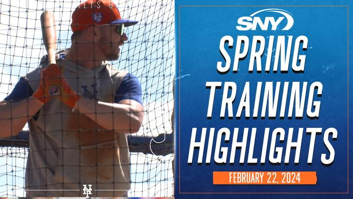 Pete Alonso, Starling Marte hit live BP as Mets prepare for first spring training game